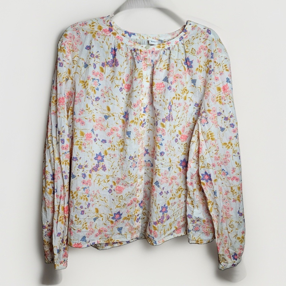 GAP Blouse long sleeve button down Floral size XXL